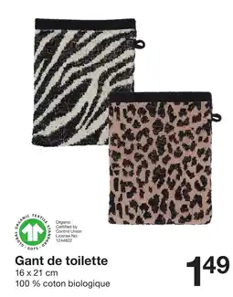 Zeeman Gant de toilette offre