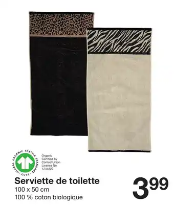 Zeeman Serviette de toilette offre