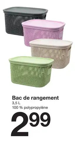 Zeeman Bac de rangement offre