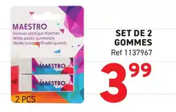 Trafic Set de 2 gommes offre