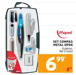 Trafic MAPED Set compas metal open offre