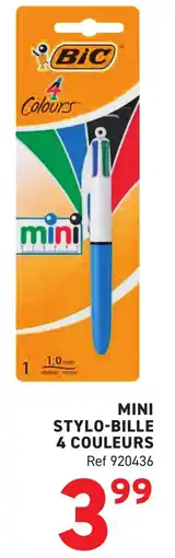 Trafic BIC Mini stylo-bille 4 couleurs offre