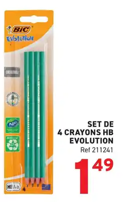 Trafic BIC Set de 4 crayons hb evolution offre