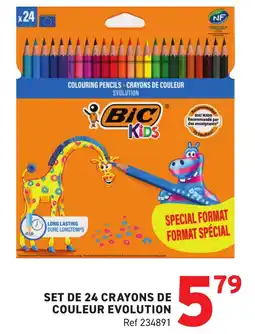 Trafic BIC Set de 24 crayons de couleur evolution offre