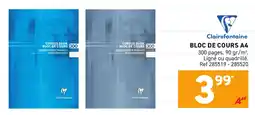 Trafic CLAIREFONTAINE Bloc de cours 300 offre