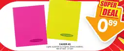Trafic Cahier a5 offre