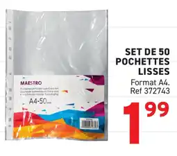 Trafic Set de 50 pochettes lisses offre