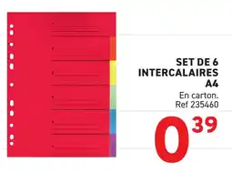 Trafic Set de 6 intercalaires offre