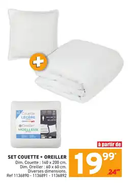 Trafic Set couette + oreiller offre