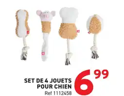 Trafic Set de 4 jouets pour chien offre