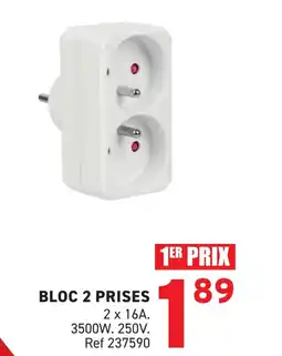 Trafic Bloc 2 prises offre