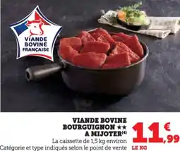 U Express Viande bovine bourguignon a mijoter offre