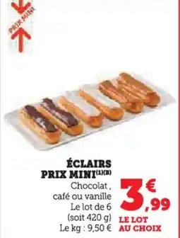 U Express Éclairs prix mini offre