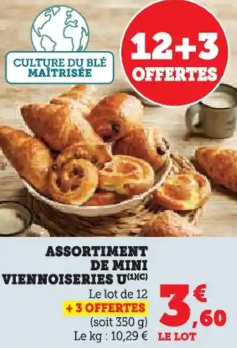 U Express Assortiment de mini viennoiseries u offre