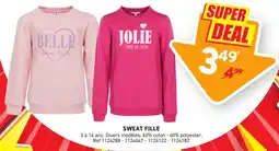 Trafic Sweat fille offre