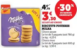 U Express Biscuits fourres milka offre