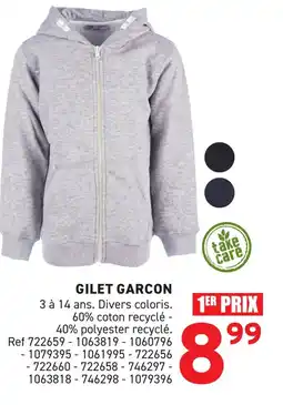 Trafic Gilet garcon offre