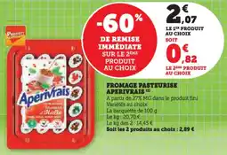 U Express Fromage pasteurise aperivrais offre