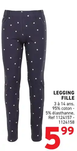 Trafic Legging fille offre