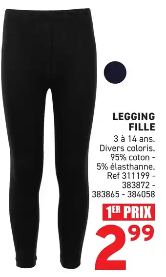 Trafic Legging fille offre