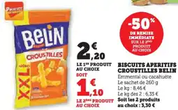 U Express Biscuits aperitifs croustilles belin offre