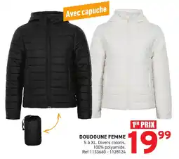 Trafic Doudoune femme offre