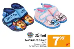 Trafic Pantoufles enfant offre