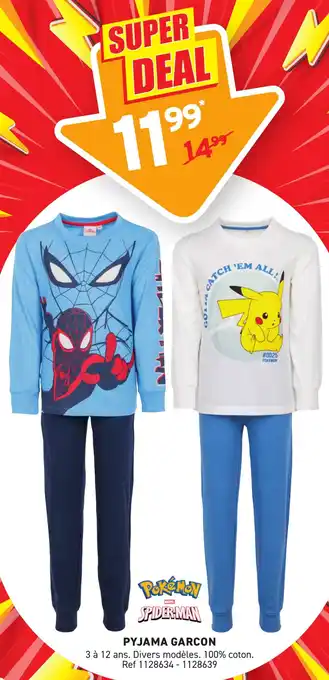 Trafic Pyjama garcon offre