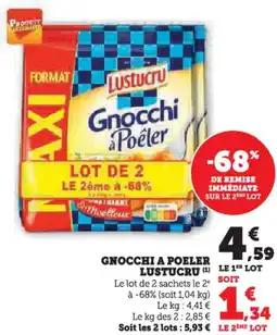 U Express Gnocchi a poeler lustucru offre