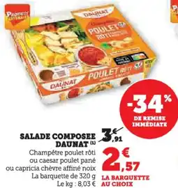 U Express Salade composee daunat offre
