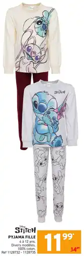 Trafic Pyjama fille offre