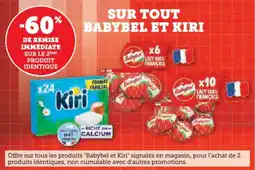 U Express Sur tout babybel et kiri offre
