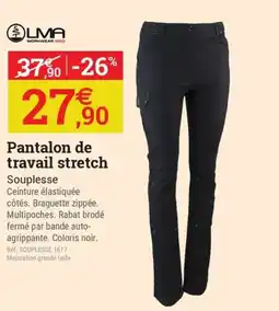 Espace emeraude Pantalon de travail stretch offre