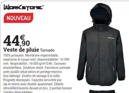 Espace emeraude Veste de pluie Tornado offre