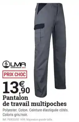 Espace emeraude Pantalon de travail multipoches offre