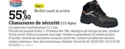 Espace emeraude Chaussures de sécurité s7s Alpha offre