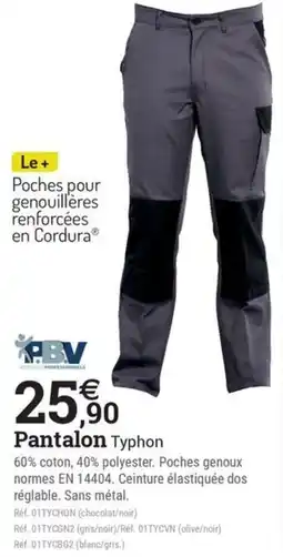 Espace emeraude Pantalon Typhon offre