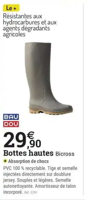 Espace emeraude Bottes hautes Bicross offre