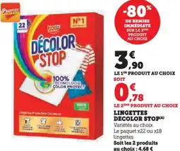 U Express Lingettes decolor stop offre