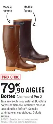 Espace emeraude Bottes Chambord Pro 2 offre