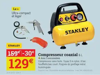 Espace emeraude STANLEY Compresseur coaxial offre