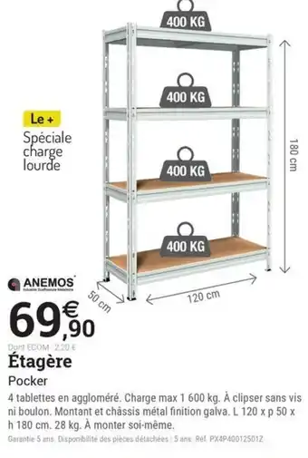 Espace emeraude Étagère offre
