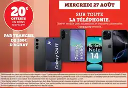 Hyper U Sur toute la téléphonie offre