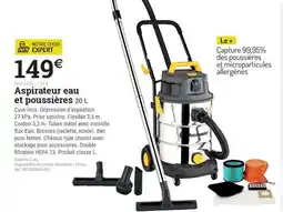 Espace emeraude Aspirateur eau et poussières offre