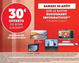 Hyper U Sur le rayon équipement informatique offre
