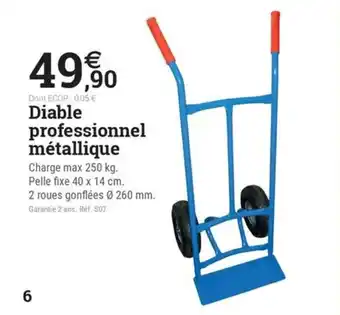 Espace emeraude Diable professionnel métallique offre
