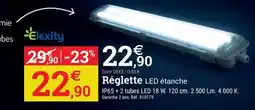 Espace emeraude Réglette LED étanche offre