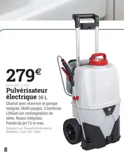 Espace emeraude Pulvérisateur électrique offre