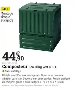 Espace emeraude Composteur Eco-King vert offre