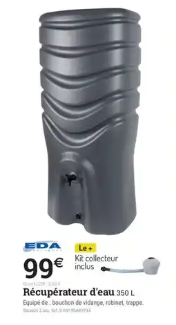 Espace emeraude EDA Récupérateur d'eau offre